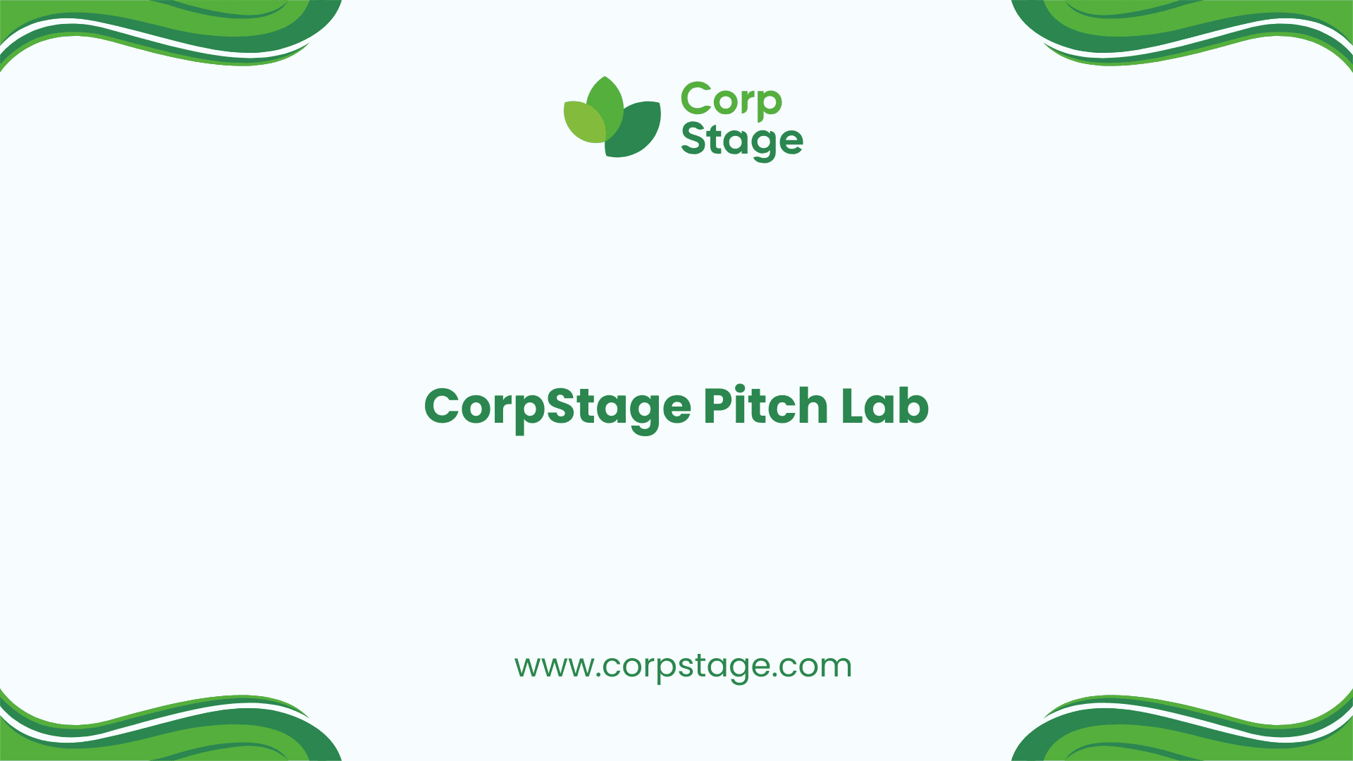 CorpStage Pitch Lab