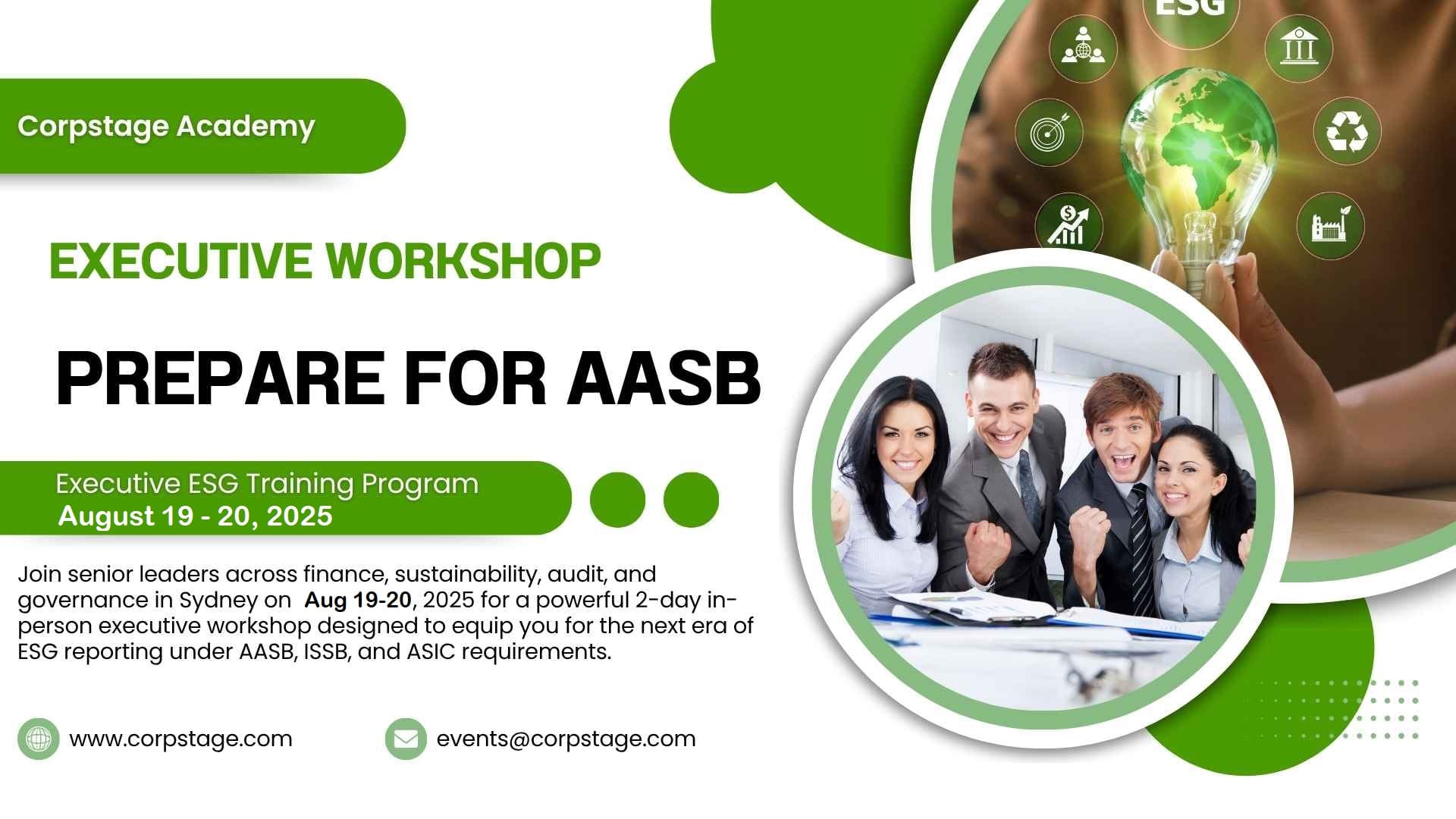 AASB ESG Reporting Workshop Sydney 2025 | Prepare for Assurance-Ready Disclosures