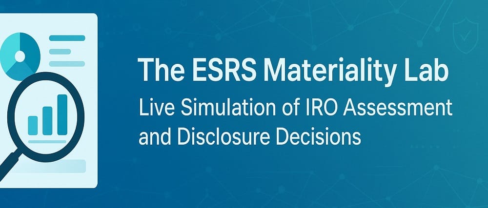 The ESRS Materiality Lab: Live Simulation of IRO Assessment and Disclosure Decisions