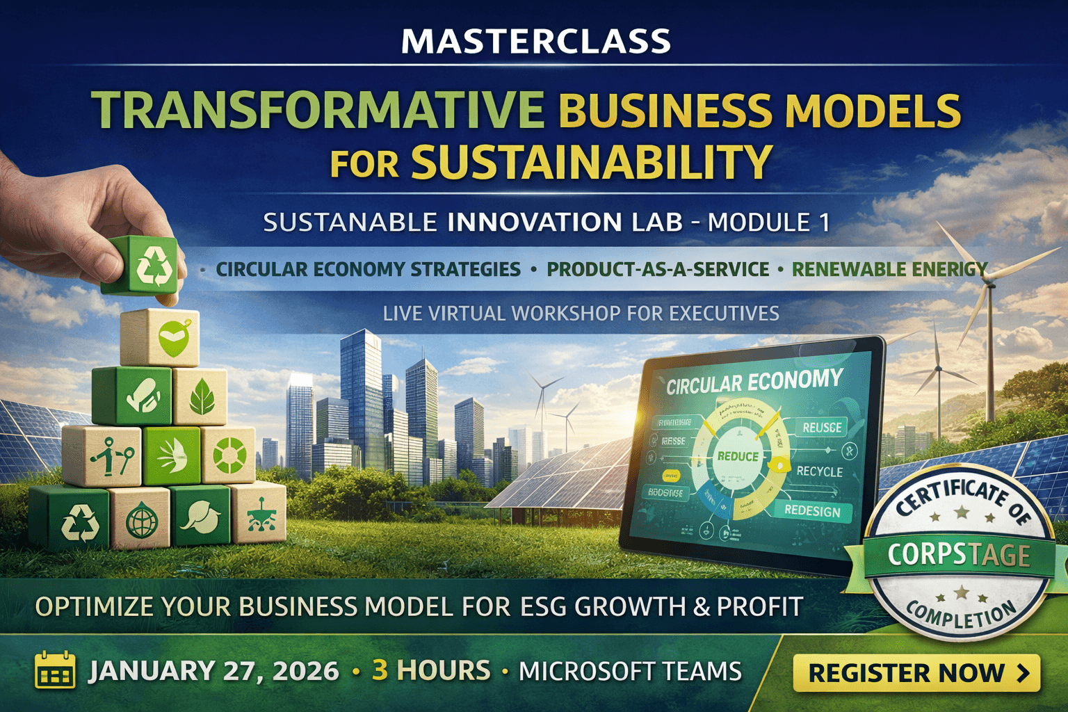 Sustainable Business Model Innovation Masterclass | Circular Economy & ESG Growth