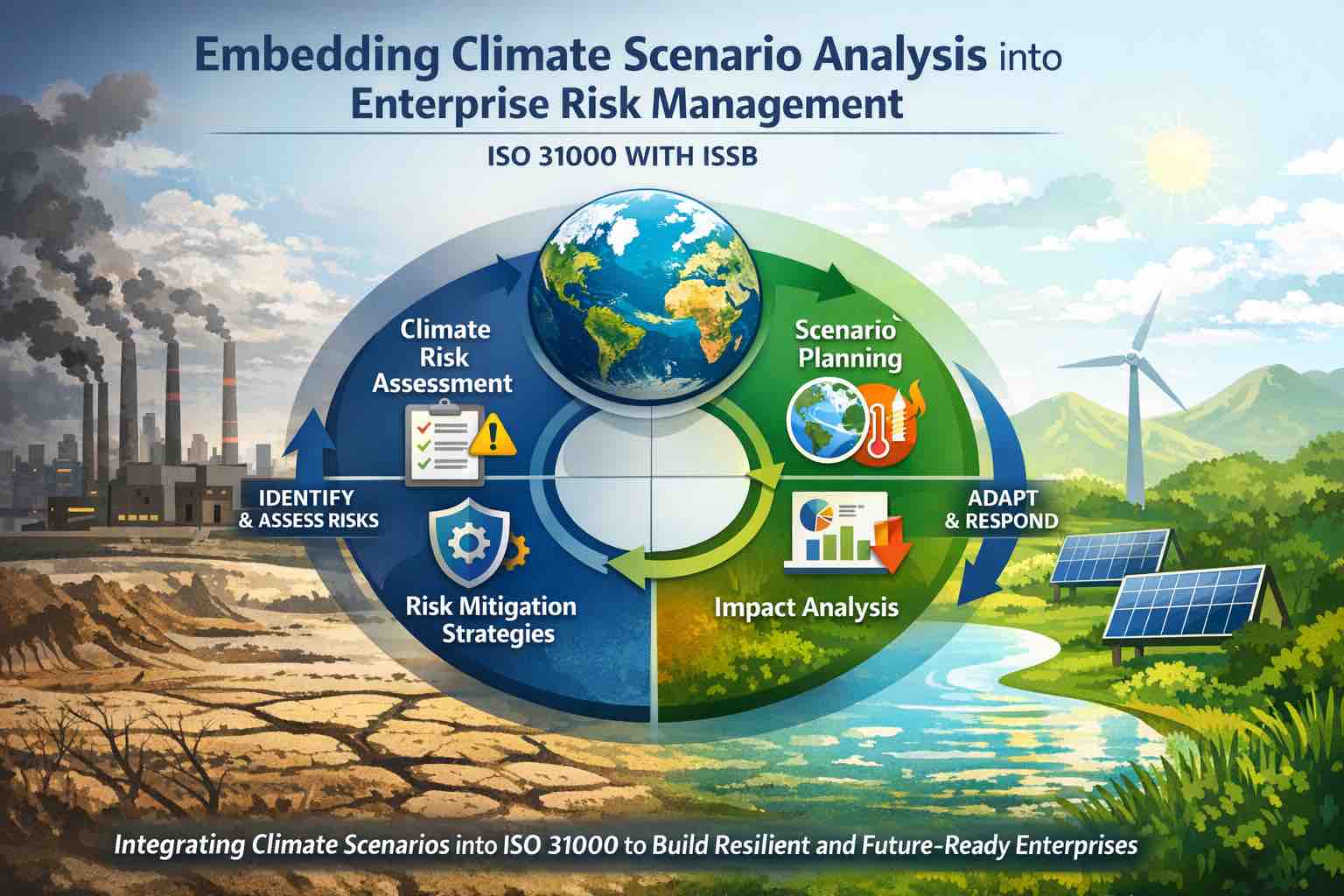 Embedding Climate Scenario Analysis into Enterprise Risk Management (